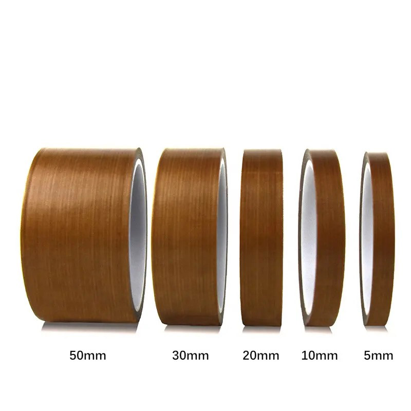 PTFE Fiberglass Adhesive Tape Single-Sided Thermally Insulated Self-Adhesive PTFE High Temperature Tape