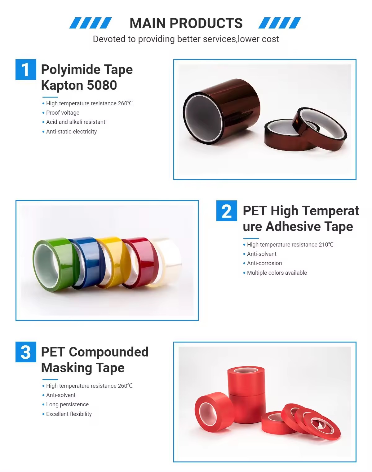 Black PET Tape Blackout Tape Battery LED Screen With Insulating Flame Retardant Tape