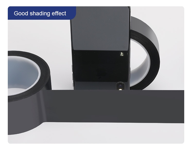 Black PET Tape Blackout Tape Battery LED Screen With Insulating Flame Retardant Tape