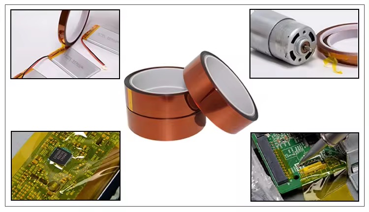 Temperature Resistant Transferacy Thermo PI Adhesive Kaptons Heat Tape For Sublimation