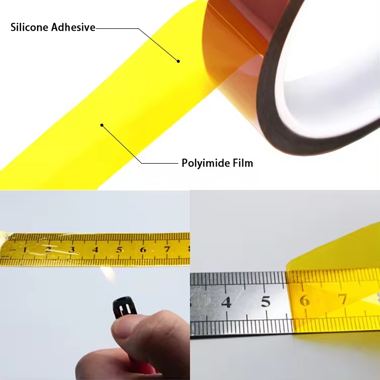 Temperature Resistant Transferacy Thermo PI Adhesive Kaptons Heat Tape For Sublimation