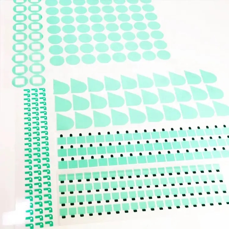 Custom Green High Temperature Tape Insulation Spray Paint Protective Film Electroplating Masking PET Polyester Tape